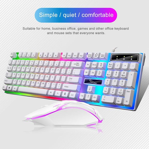 wired keyboard mouse set fashion colorful led illuminated backlit usb pc rainbow ergonomic gaming mechanical & mice combos
wired keyboard mouse set fashion colorful led illuminated backlit usb pc rainbow ergonomic gaming mechanical & mice combos