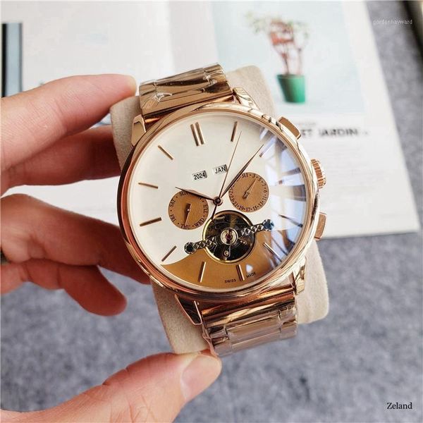 wristwatches original design watch men's double flywheel automatic mechanical fashion casual business clock, Slivery;brown
wristwatches original design watch men's double flywheel automatic mechanical fashion casual business clock, Slivery;brown