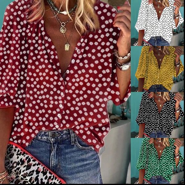 womens shirt autumn and winter o neck print long sleeved polka dot white black yellow green
womens shirt autumn and winter o neck print long sleeved polka dot white black yellow green