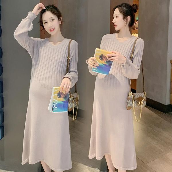 maternity dresses 737# autumn winter korean fashion knitted long dress slim clothes for pregnant women sweet pregnancy, White
maternity dresses 737# autumn winter korean fashion knitted long dress slim clothes for pregnant women sweet pregnancy, White