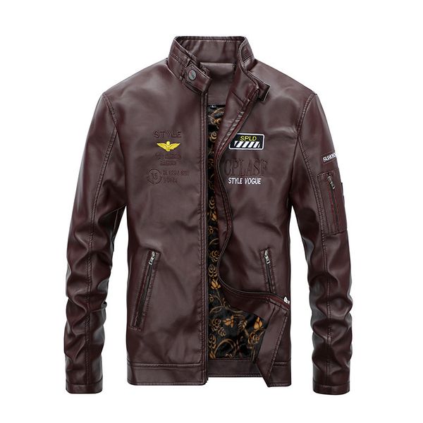 fashion jacket autumn and winter 2021 men's leather with veet embroidery casual wear, Black;brown
fashion jacket autumn and winter 2021 men's leather with veet embroidery casual wear, Black;brown