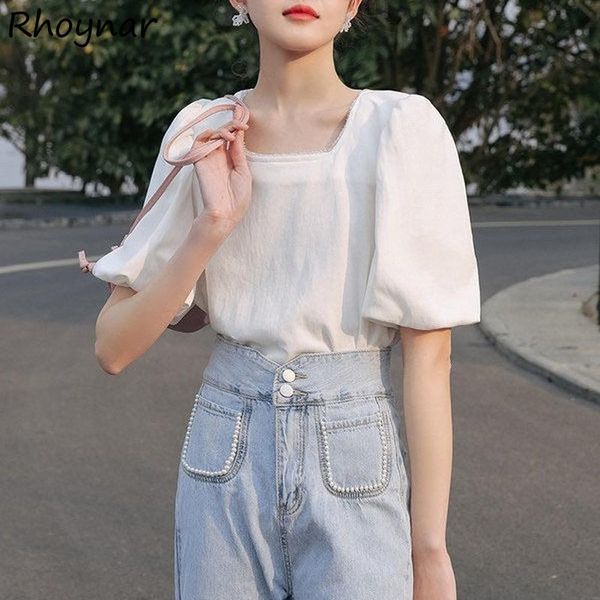 women's blouses & shirts women solid simple square collar fashion summer soft elegant holiday all-match ins casual mujer short sleeve, White
women's blouses & shirts women solid simple square collar fashion summer soft elegant holiday all-match ins casual mujer short sleeve, White