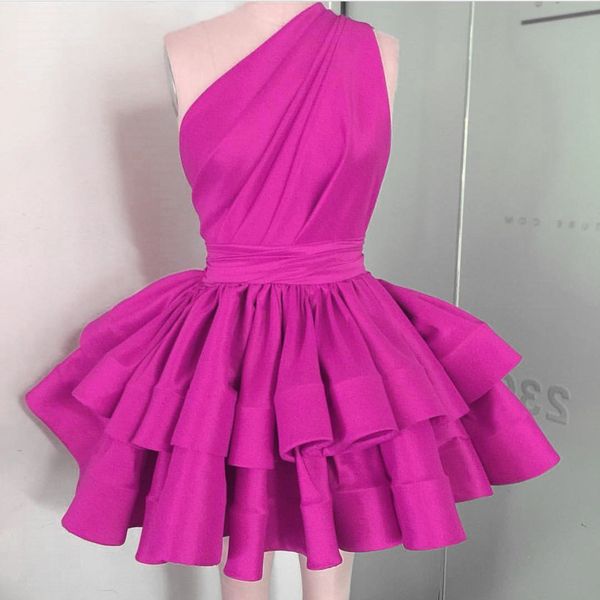 fashion celebrity cocktail dress lovely red one shoulder homecoming dresses stylish tiered short prom dress, Black
fashion celebrity cocktail dress lovely red one shoulder homecoming dresses stylish tiered short prom dress, Black