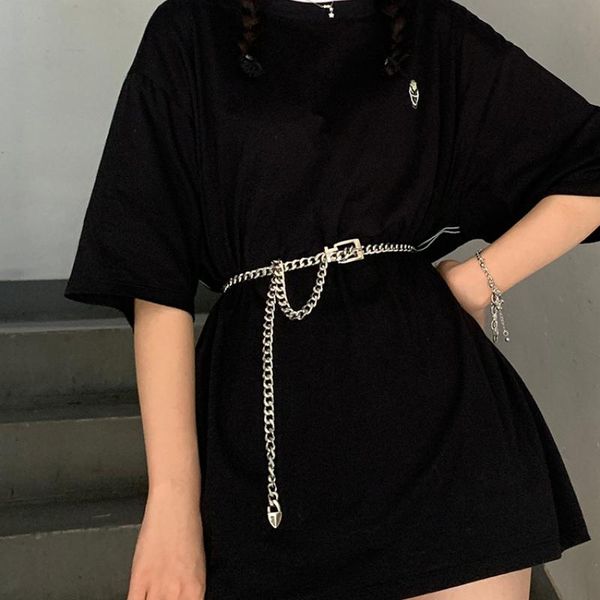 punk hip hop women metal belts gold silver waist strap thick chain for jeans trousers casual ladies female waistband, Black;brown
punk hip hop women metal belts gold silver waist strap thick chain for jeans trousers casual ladies female waistband, Black;brown
