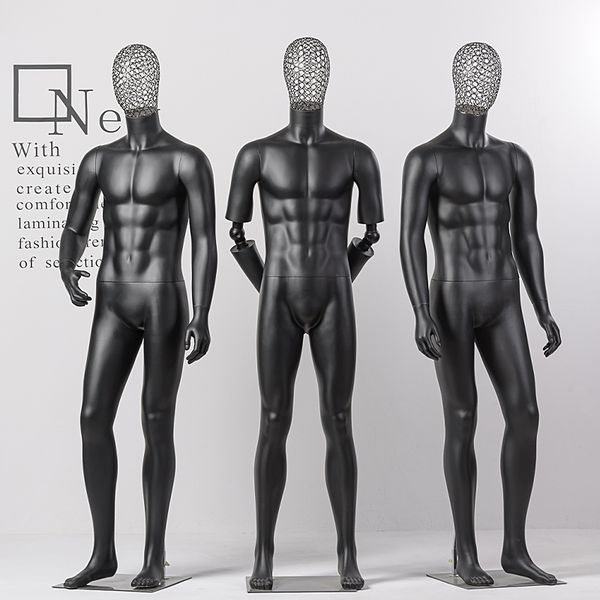 steel wire head full body model human mannequin with flexible hand men's dummy hollow, Khaki
steel wire head full body model human mannequin with flexible hand men's dummy hollow, Khaki