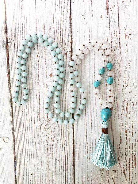pendant necklaces 108 mala beads hand knotted white jades necklace bule meditation tassel yoga bead gift, Silver
pendant necklaces 108 mala beads hand knotted white jades necklace bule meditation tassel yoga bead gift, Silver