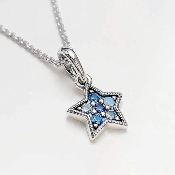 925 sterling silver sky blue starfish pendant necklace cz diamond bright star chain project original boxed pandora men and women couple set
925 sterling silver sky blue starfish pendant necklace cz diamond bright star chain project original boxed pandora men and women couple set