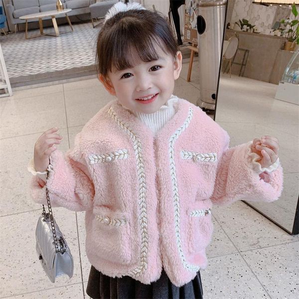 jackets girls kids coat jacket overcoat 2021 pearl warm plus thicken velvet winter lambswool school cardigan children's clothing, Blue;gray
jackets girls kids coat jacket overcoat 2021 pearl warm plus thicken velvet winter lambswool school cardigan children's clothing, Blue;gray