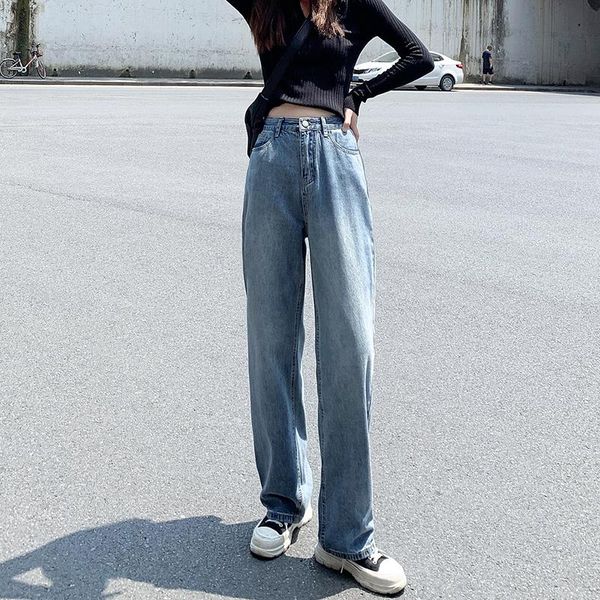 women's jeans casual high waist loose women denim streetwear vintage long wide leg pants female trousers capris fashion 2021, Blue
women's jeans casual high waist loose women denim streetwear vintage long wide leg pants female trousers capris fashion 2021, Blue