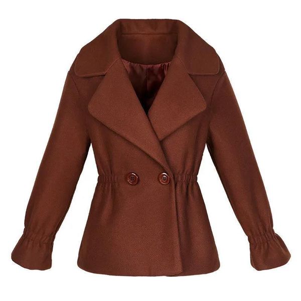 women's wool & blends 2021 autumn winter women woolen coat fashion suit collar outerwear casual jacket female short windbreaker manteau, Black
women's wool & blends 2021 autumn winter women woolen coat fashion suit collar outerwear casual jacket female short windbreaker manteau, Black