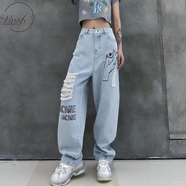 women's jeans varofi women's jeans, hip hop, ripped, for girls, straight legs, high-waisted pants, loose print, broad-legged y2k j, Blue
women's jeans varofi women's jeans, hip hop, ripped, for girls, straight legs, high-waisted pants, loose print, broad-legged y2k j, Blue
