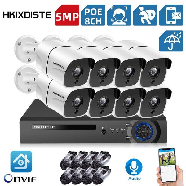 wireless camera kits hkixdiste h.265 8ch 5.0mp poe ip system with weatherproof cctv video recorder kit face-recording
wireless camera kits hkixdiste h.265 8ch 5.0mp poe ip system with weatherproof cctv video recorder kit face-recording