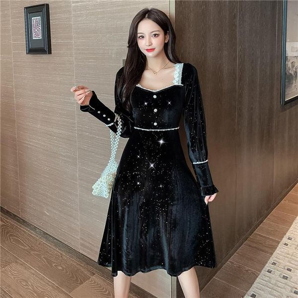 casual dresses coigarsam women korean dress fashion one piece winter 2022 office lady high waist zipper black robe, Black;gray
casual dresses coigarsam women korean dress fashion one piece winter 2022 office lady high waist zipper black robe, Black;gray
