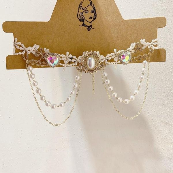 chokers mengjiqiao korean elegant baroque lace flower heart crystal choker necklace for women girls fashion pearl tassel party jewelry, Golden;silver
chokers mengjiqiao korean elegant baroque lace flower heart crystal choker necklace for women girls fashion pearl tassel party jewelry, Golden;silver
