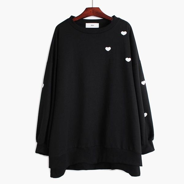 women's hoodies & sweatshirts loose fit red embroidery oversized sweatshirt round neck long sleeve women big size fashion tide spring 2, Black
women's hoodies & sweatshirts loose fit red embroidery oversized sweatshirt round neck long sleeve women big size fashion tide spring 2, Black