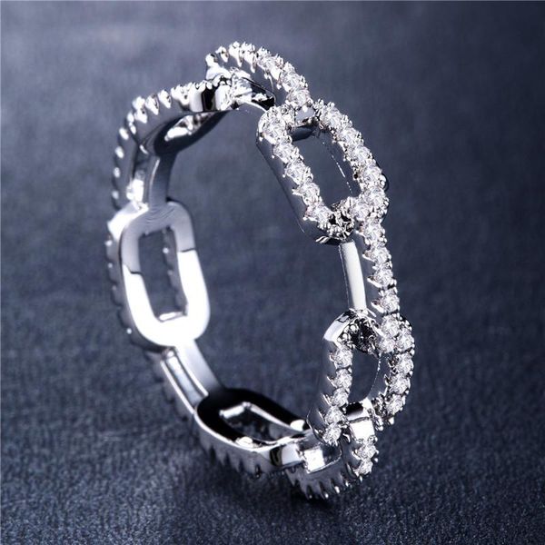 wedding rings fashion lock chain ladies zircon ring silver plated rosegold multicolor luxury for women party cocktail engagement jewelry, Slivery;golden
wedding rings fashion lock chain ladies zircon ring silver plated rosegold multicolor luxury for women party cocktail engagement jewelry, Slivery;golden