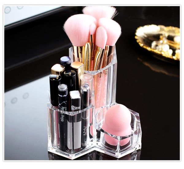 clear acrylic makeup brush holder cosmetic organizer box for lipstick eyeliner pencil nail polish storage boxes & bins
clear acrylic makeup brush holder cosmetic organizer box for lipstick eyeliner pencil nail polish storage boxes & bins