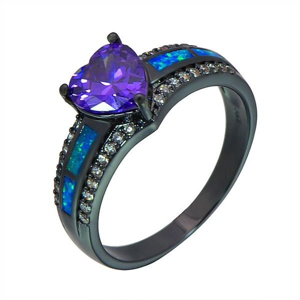cluster rings blue fire opal heart ring fashion black gold filled jewelry wedding gift for women rjl170508010, Golden;silver
cluster rings blue fire opal heart ring fashion black gold filled jewelry wedding gift for women rjl170508010, Golden;silver