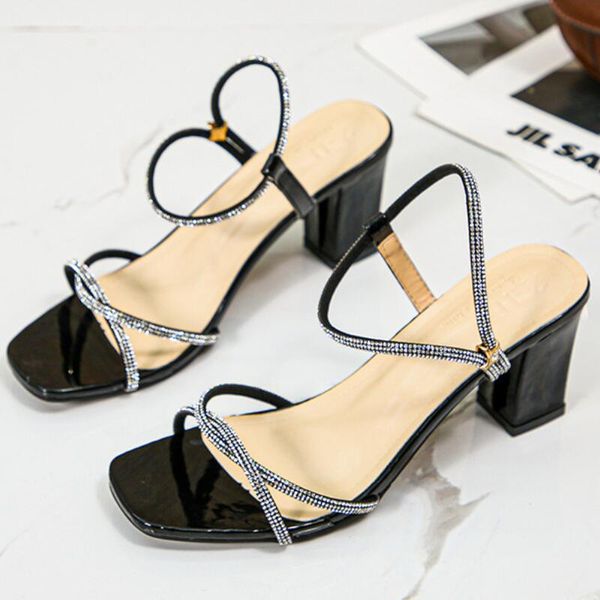 sandals fairy style 2021 summer fashion high beading sandal thick heel sewing casual rhinestone one line buckle roman womens shoes slides, Black
sandals fairy style 2021 summer fashion high beading sandal thick heel sewing casual rhinestone one line buckle roman womens shoes slides, Black