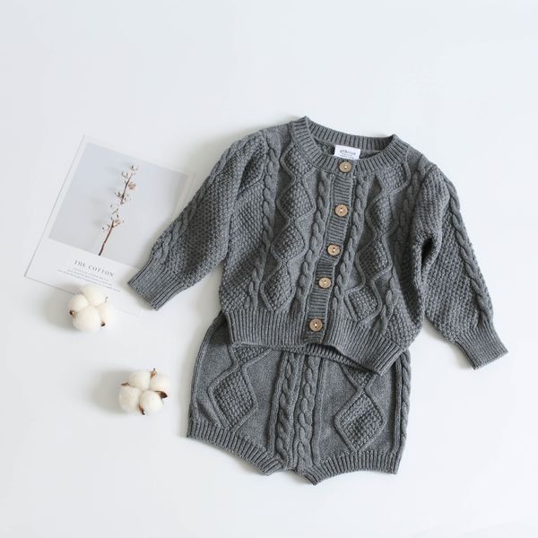 cotton baby boys girls sweater knit cardigan + shorts suit new autumn winter children clothing baby clothes set, White
cotton baby boys girls sweater knit cardigan + shorts suit new autumn winter children clothing baby clothes set, White