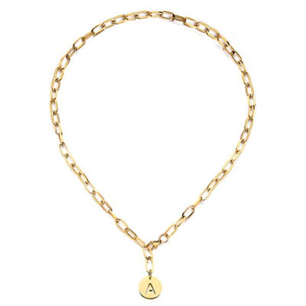 pendant necklaces stainless steel rope link chain initial letter choker necklace for women girl metal, Silver
pendant necklaces stainless steel rope link chain initial letter choker necklace for women girl metal, Silver