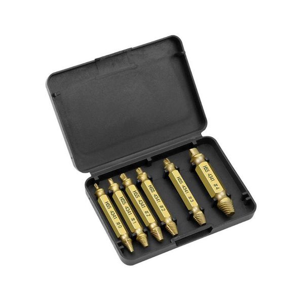 professional hand tool sets 6pcs damaged screw extractor speed out drill bits removal broken bolt remover deburrer set
professional hand tool sets 6pcs damaged screw extractor speed out drill bits removal broken bolt remover deburrer set
