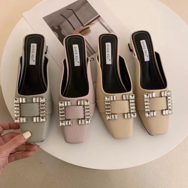women slippers square toe slides slip on flats heeled crystal slippers mules flip flops summer sandals pumps slides 210513, Black
women slippers square toe slides slip on flats heeled crystal slippers mules flip flops summer sandals pumps slides 210513, Black