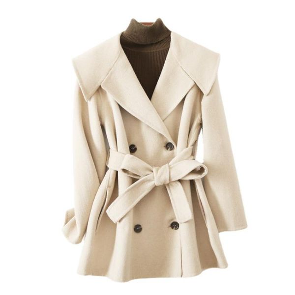 women's wool & blends shuchan coats for women japan style jackets parkas solid korean fashion coat double breasted, Black
women's wool & blends shuchan coats for women japan style jackets parkas solid korean fashion coat double breasted, Black