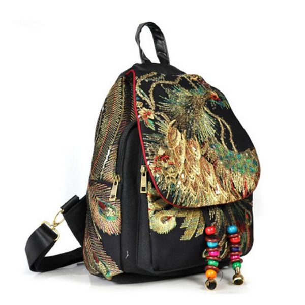outdoor bags ly vintage backpack phoenix embroideried beads women knapsack daypack travel shoulder bag ms88
outdoor bags ly vintage backpack phoenix embroideried beads women knapsack daypack travel shoulder bag ms88