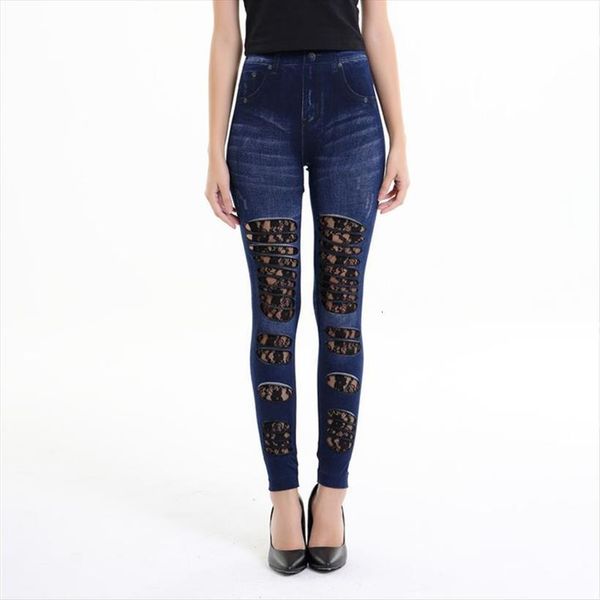 street patchwork fake jeans gothic womens legging floral lace and fabric ripped denim casual slim hole pants, Black
street patchwork fake jeans gothic womens legging floral lace and fabric ripped denim casual slim hole pants, Black