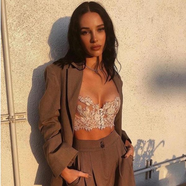 women's swimwear big u backless style sling underwear single-breasted women fashion temperament slim eyelashes bra, White;black
women's swimwear big u backless style sling underwear single-breasted women fashion temperament slim eyelashes bra, White;black