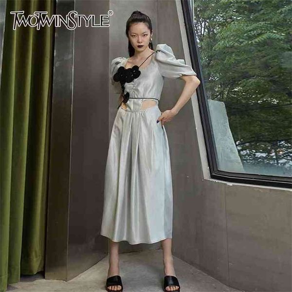green casual dress for women o neck puff short sleeve high waist patchwork pleated mid dresses females summer 210520, Black;gray
green casual dress for women o neck puff short sleeve high waist patchwork pleated mid dresses females summer 210520, Black;gray