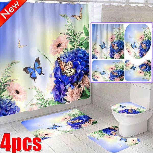 blue butterfly pattern bathroom set shower curtain anti-slip cushion toilet u-shaped cushion, essential curtains
blue butterfly pattern bathroom set shower curtain anti-slip cushion toilet u-shaped cushion, essential curtains