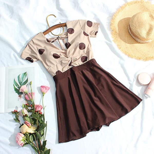women short sleeve one piece swimwear swim beach dress bandage bathing suit summer swimsuit swimming holiday wear one-piece suits
women short sleeve one piece swimwear swim beach dress bandage bathing suit summer swimsuit swimming holiday wear one-piece suits