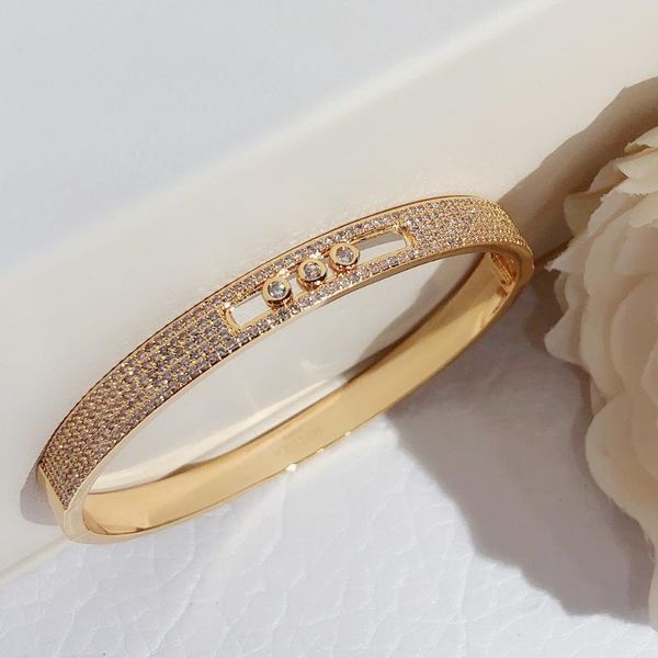 bangle brands luxury bracelet subgold material bead women's jewelry man simple personality trend zircon high-quality girl, Black
bangle brands luxury bracelet subgold material bead women's jewelry man simple personality trend zircon high-quality girl, Black