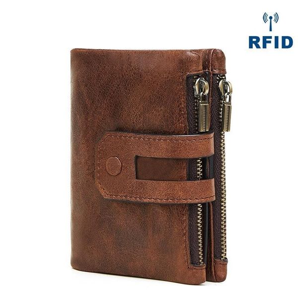 clutch purse men's wallet rfid leather casual fashion double zipper multi-card retro wallets, Red;black
clutch purse men's wallet rfid leather casual fashion double zipper multi-card retro wallets, Red;black