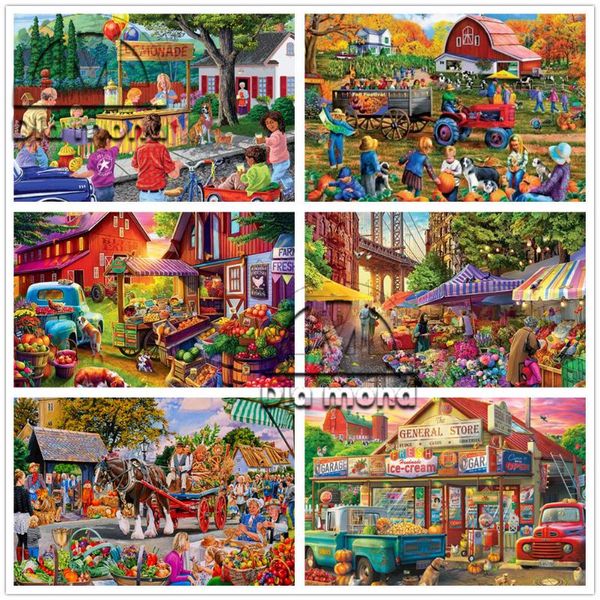 diamond painting 5d diy embroidery cross stitch farm full drill market store landscape mosaic wall art home decoration
diamond painting 5d diy embroidery cross stitch farm full drill market store landscape mosaic wall art home decoration