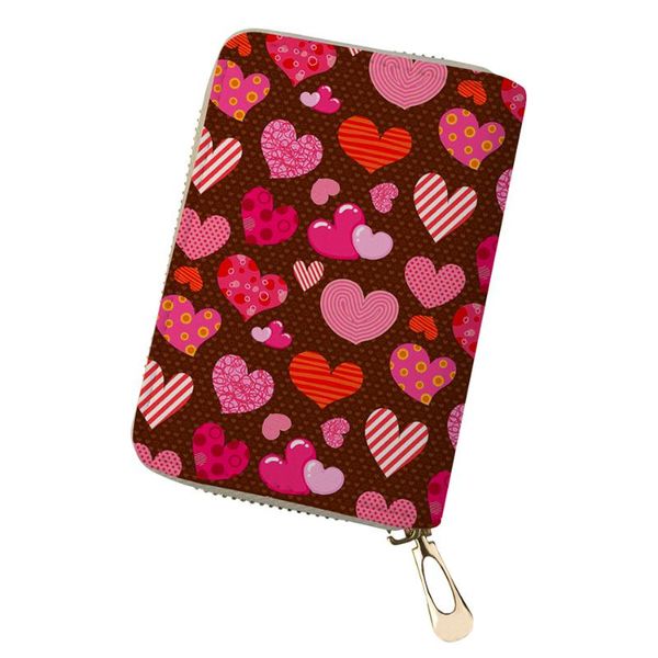card holders noisydesigns pink red love heart cute pochette wallet for travel cover pu leather kaarthouder cards holder canta bag women, Brown;gray
card holders noisydesigns pink red love heart cute pochette wallet for travel cover pu leather kaarthouder cards holder canta bag women, Brown;gray