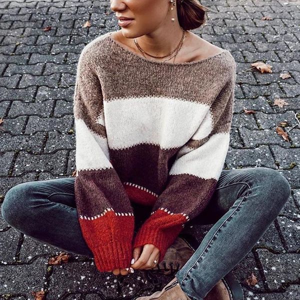women's sweaters 2021 autumn and winter sweater women contrast color base pullover lady knitted jumper long sleeve female, White;black
women's sweaters 2021 autumn and winter sweater women contrast color base pullover lady knitted jumper long sleeve female, White;black