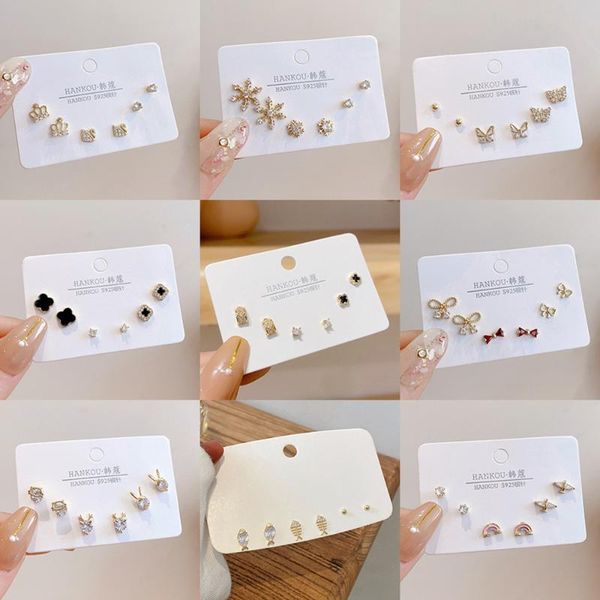 stud cute crystal earrings 2021 trend mix style set butterfly star crown bow women girl fashion jewelry accessories, Golden;silver
stud cute crystal earrings 2021 trend mix style set butterfly star crown bow women girl fashion jewelry accessories, Golden;silver