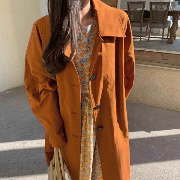 women's trench coats 2021 korean loose hepburn style windbreaker medium and long casual coat 92001, Tan;black
women's trench coats 2021 korean loose hepburn style windbreaker medium and long casual coat 92001, Tan;black