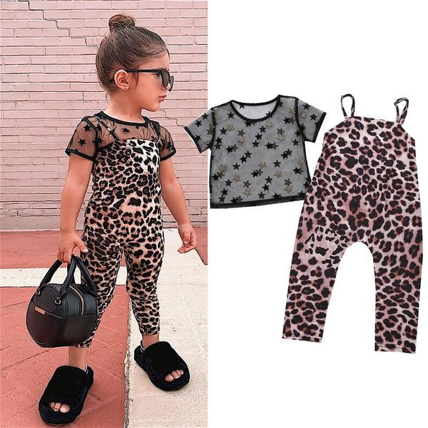 clothing sets 1-6y fashion kids baby clothes set 2021 summer mesh sheer star print short sleeve t-shirt & leopard jumpsuit overalls outfits, White
clothing sets 1-6y fashion kids baby clothes set 2021 summer mesh sheer star print short sleeve t-shirt & leopard jumpsuit overalls outfits, White