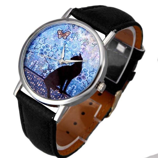 wristwatches 2021 fashion cat pattern quartz women wristwatch casual leather band ladies analog charm watches gift relogio feminino a4, Slivery;brown
wristwatches 2021 fashion cat pattern quartz women wristwatch casual leather band ladies analog charm watches gift relogio feminino a4, Slivery;brown