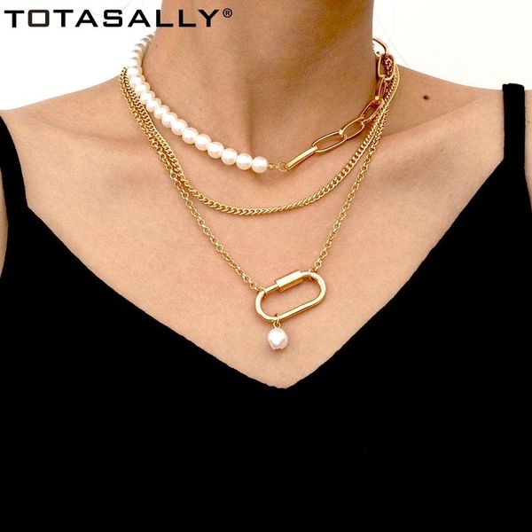 pendant necklaces f.j4z women trend necklace 2021 punk curb chains simulated pearl choker vintage lady jewelry gifts for party, Silver
pendant necklaces f.j4z women trend necklace 2021 punk curb chains simulated pearl choker vintage lady jewelry gifts for party, Silver