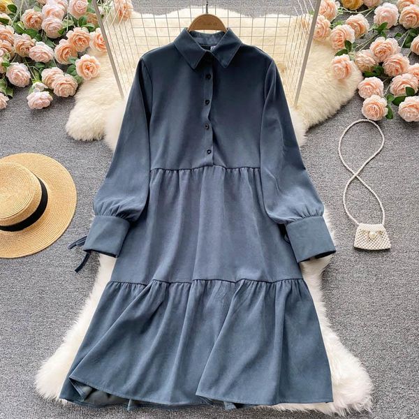 casual dresses aibeautyer autumn solid slim button lady full dress a line collar chiffon single breasted mid-calf women, Black;gray
casual dresses aibeautyer autumn solid slim button lady full dress a line collar chiffon single breasted mid-calf women, Black;gray
