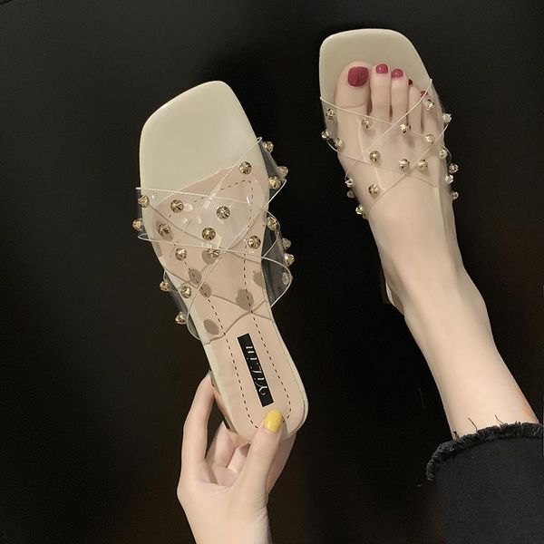 slippers women summer rubber flip flops rivet slides square toe shoes heeled mules med pantofle fashion shale female beach hawai, Black
slippers women summer rubber flip flops rivet slides square toe shoes heeled mules med pantofle fashion shale female beach hawai, Black