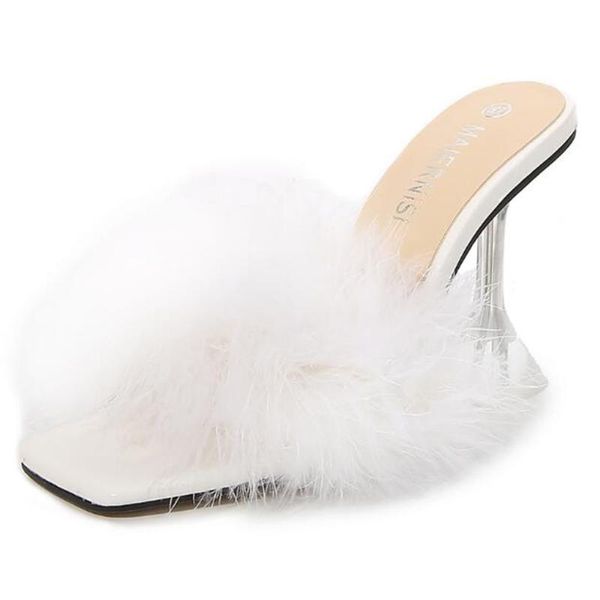 furry sandals female summer square head fish mouth slippers wine glass high heels transparent sandalias flip flops women qq83, Black
furry sandals female summer square head fish mouth slippers wine glass high heels transparent sandalias flip flops women qq83, Black