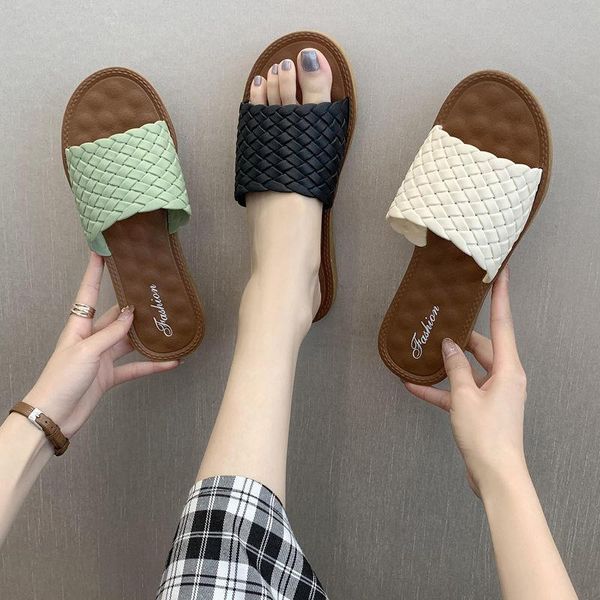 slippers shoes women sandals women's summer 2021 fashion flat red sandalias mujer, Black
slippers shoes women sandals women's summer 2021 fashion flat red sandalias mujer, Black