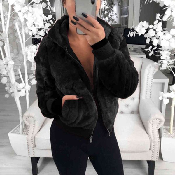 women's wool & blends fur coat from the fake women with hoodies large female thin jackets fit warm winter coats streetwear plush outwea, Black
women's wool & blends fur coat from the fake women with hoodies large female thin jackets fit warm winter coats streetwear plush outwea, Black