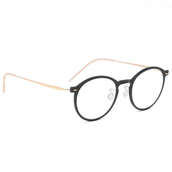 denmark brand retro round frame men screwls ultralight nearsightedns recipe optical titanium glass 6541, White;black
denmark brand retro round frame men screwls ultralight nearsightedns recipe optical titanium glass 6541, White;black